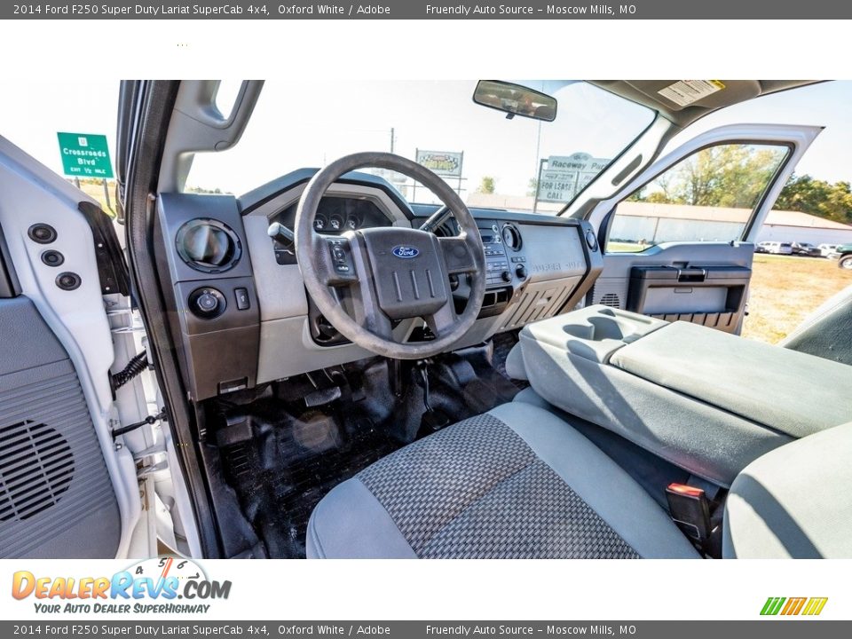 2014 Ford F250 Super Duty Lariat SuperCab 4x4 Oxford White / Adobe Photo #19