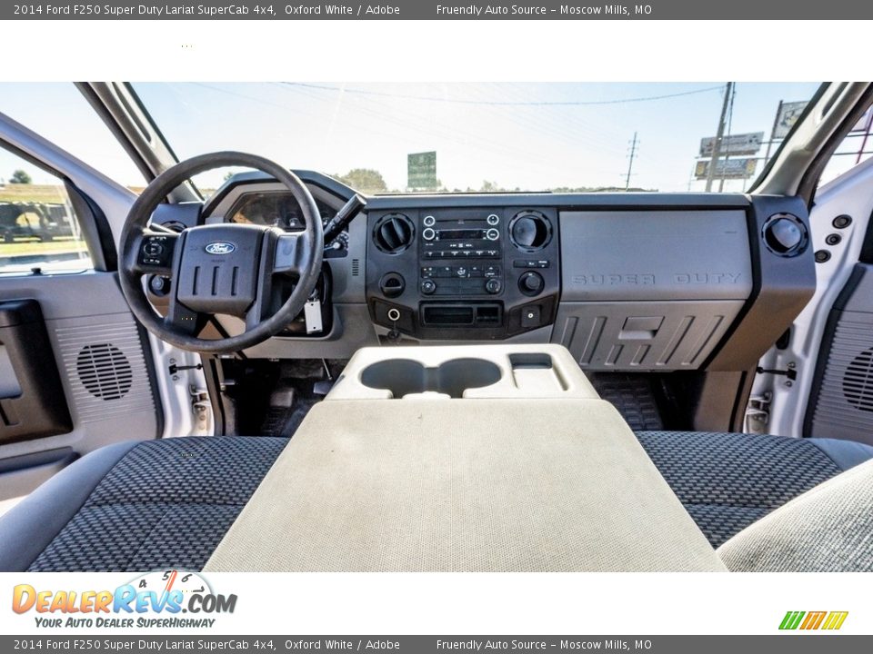 2014 Ford F250 Super Duty Lariat SuperCab 4x4 Oxford White / Adobe Photo #24