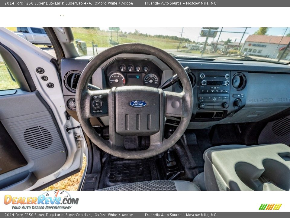 2014 Ford F250 Super Duty Lariat SuperCab 4x4 Oxford White / Adobe Photo #25
