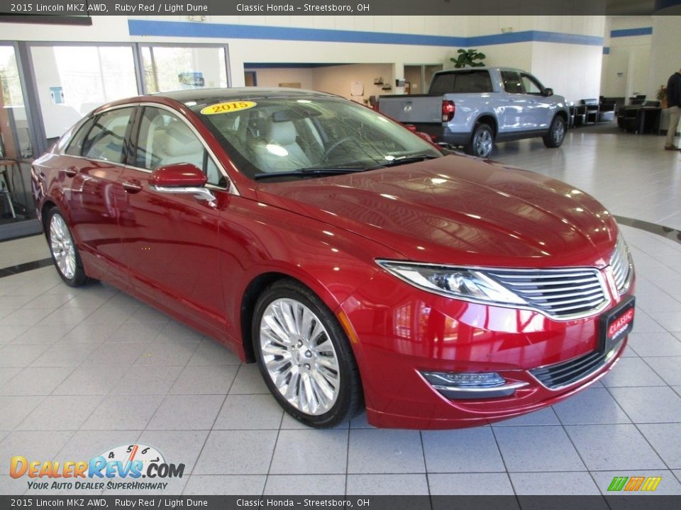 Ruby Red 2015 Lincoln MKZ AWD Photo #3