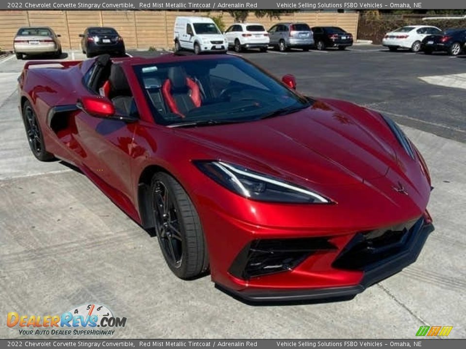 Front 3/4 View of 2022 Chevrolet Corvette Stingray Convertible Photo #1