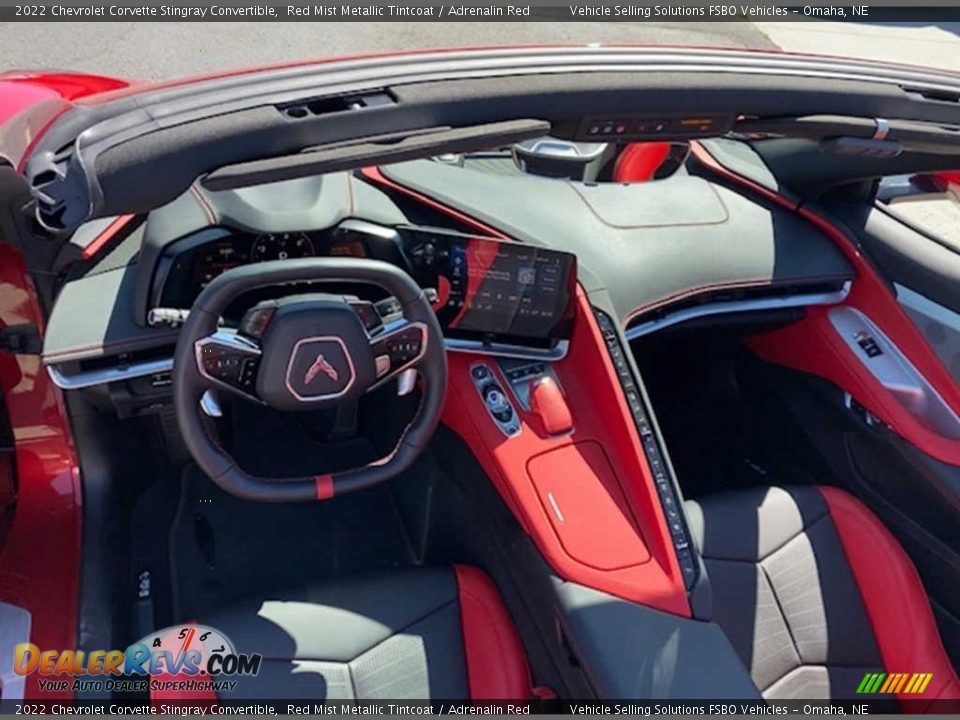 Adrenalin Red Interior - 2022 Chevrolet Corvette Stingray Convertible Photo #3