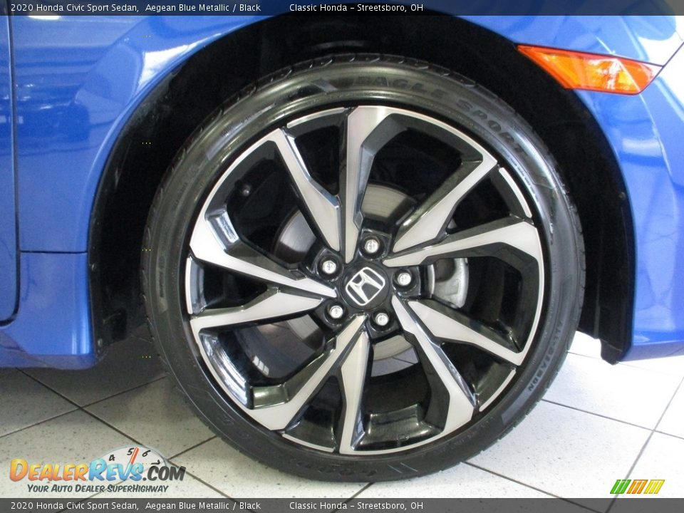 2020 Honda Civic Sport Sedan Aegean Blue Metallic / Black Photo #5