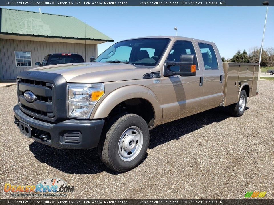 2014 Ford F250 Super Duty XL SuperCab 4x4 Pale Adobe Metallic / Steel Photo #1