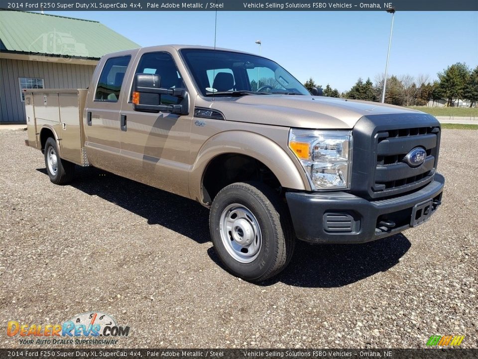 2014 Ford F250 Super Duty XL SuperCab 4x4 Pale Adobe Metallic / Steel Photo #3