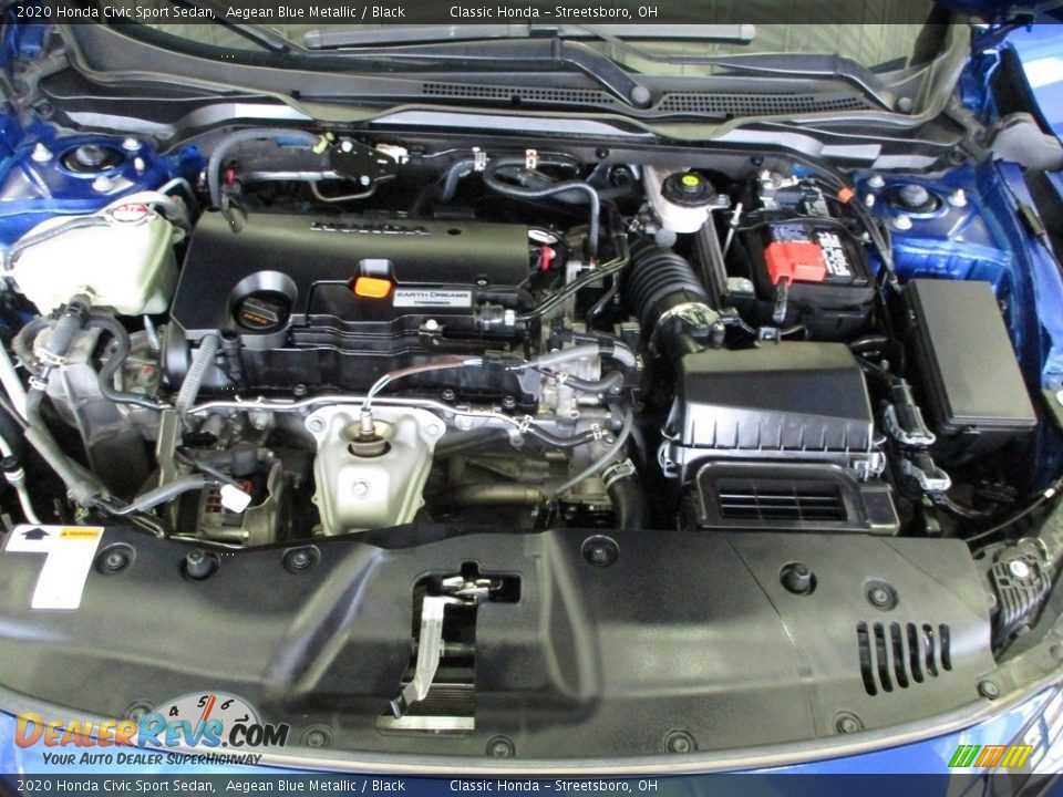 2020 Honda Civic Sport Sedan Aegean Blue Metallic / Black Photo #15