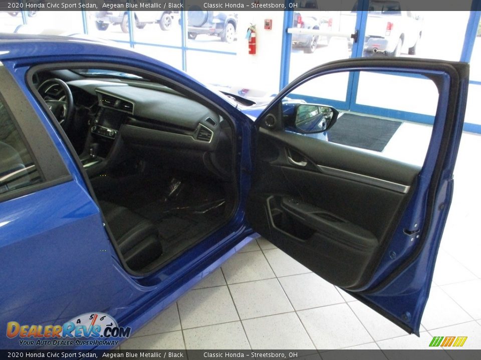 2020 Honda Civic Sport Sedan Aegean Blue Metallic / Black Photo #16