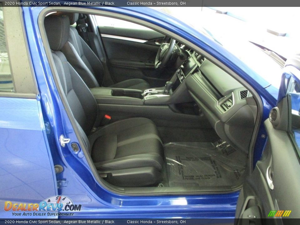 2020 Honda Civic Sport Sedan Aegean Blue Metallic / Black Photo #17