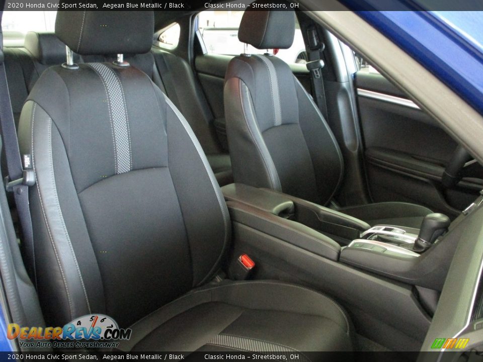 2020 Honda Civic Sport Sedan Aegean Blue Metallic / Black Photo #18