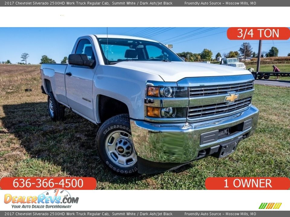 2017 Chevrolet Silverado 2500HD Work Truck Regular Cab Summit White / Dark Ash/Jet Black Photo #1