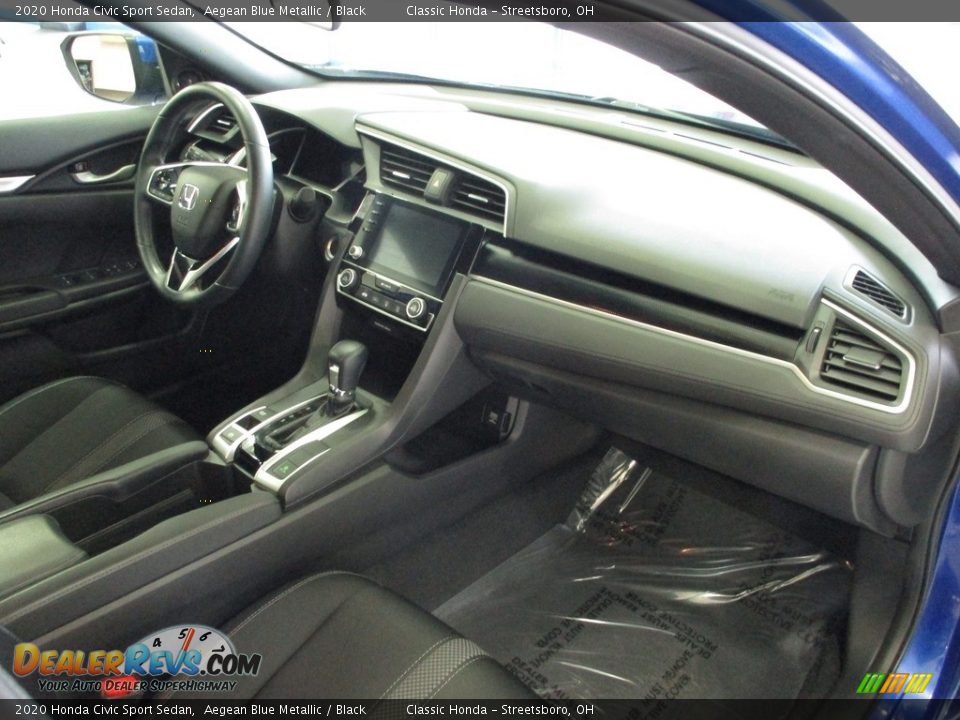 2020 Honda Civic Sport Sedan Aegean Blue Metallic / Black Photo #19