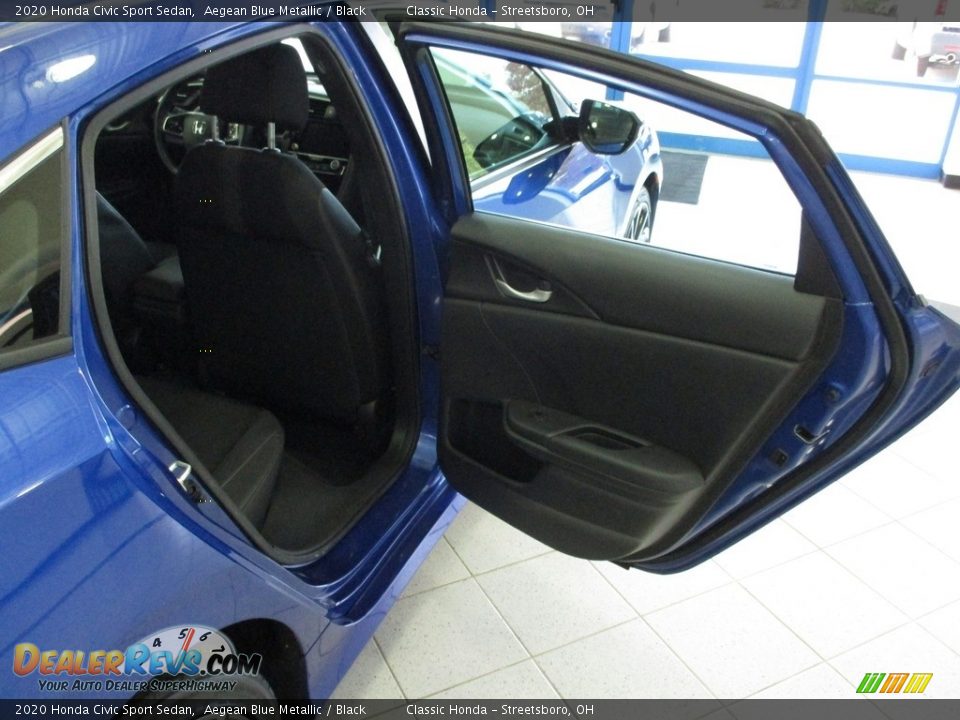 2020 Honda Civic Sport Sedan Aegean Blue Metallic / Black Photo #20