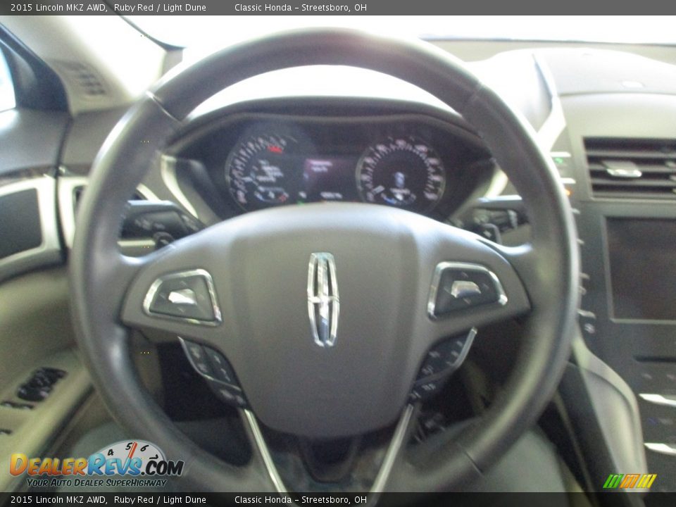 2015 Lincoln MKZ AWD Ruby Red / Light Dune Photo #31