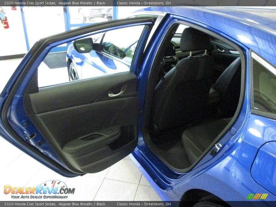 2020 Honda Civic Sport Sedan Aegean Blue Metallic / Black Photo #24