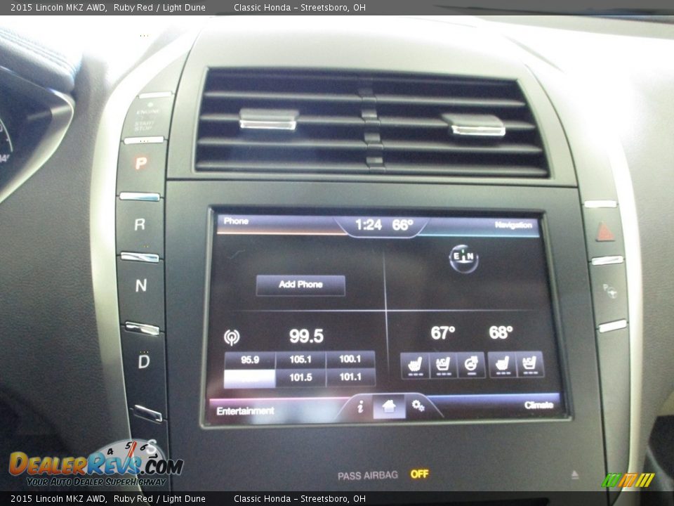 Controls of 2015 Lincoln MKZ AWD Photo #35