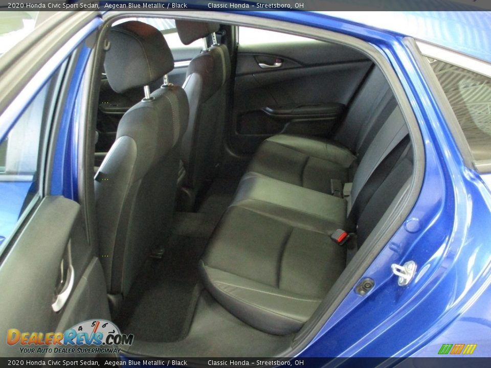 2020 Honda Civic Sport Sedan Aegean Blue Metallic / Black Photo #26