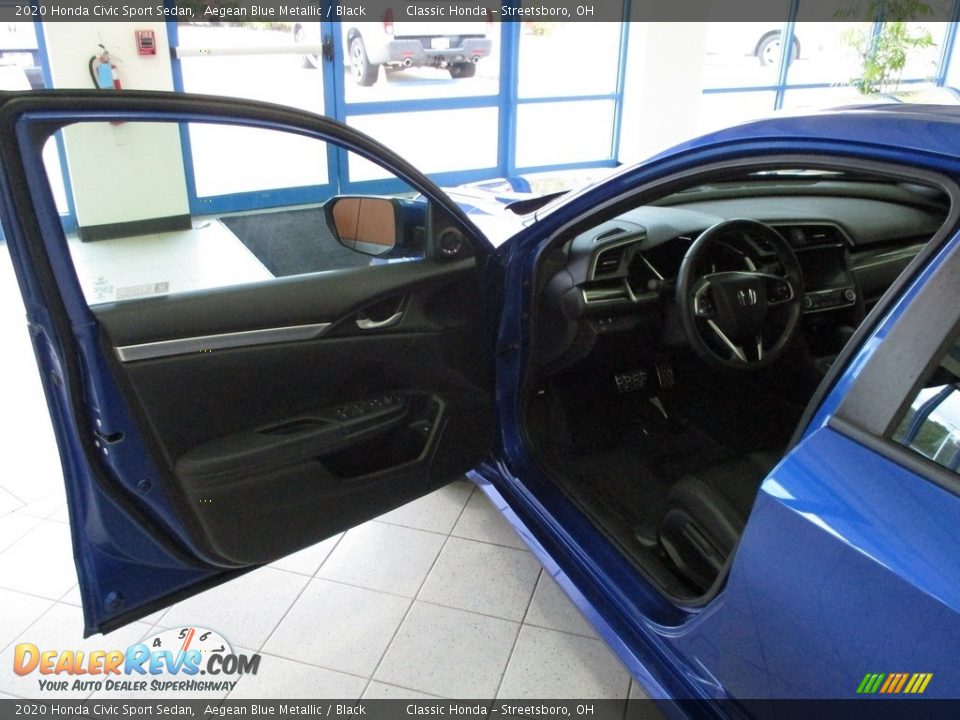 2020 Honda Civic Sport Sedan Aegean Blue Metallic / Black Photo #28