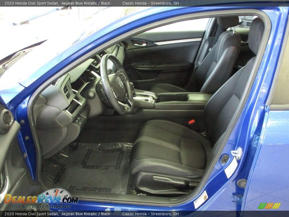 2020 Honda Civic Sport Sedan Aegean Blue Metallic / Black Photo #29