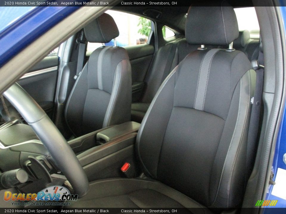 2020 Honda Civic Sport Sedan Aegean Blue Metallic / Black Photo #30