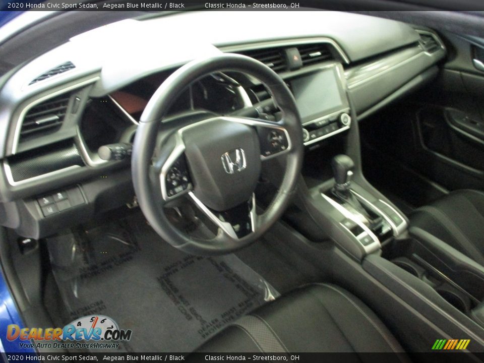 2020 Honda Civic Sport Sedan Aegean Blue Metallic / Black Photo #31