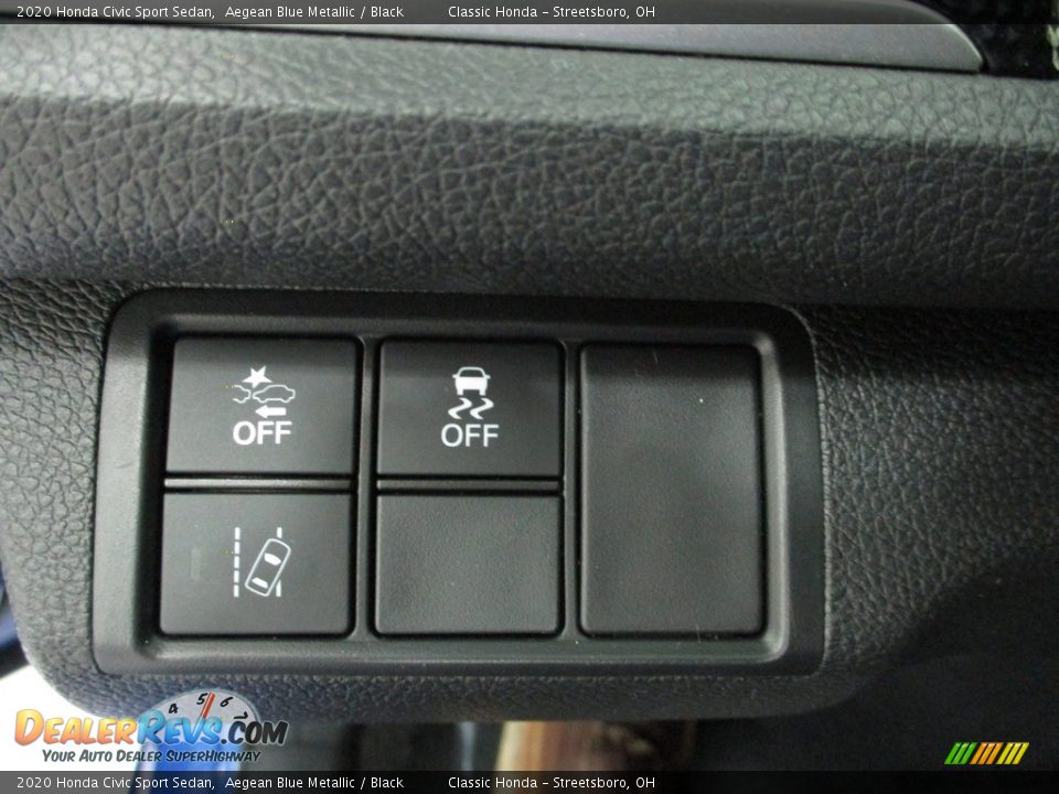 2020 Honda Civic Sport Sedan Aegean Blue Metallic / Black Photo #32