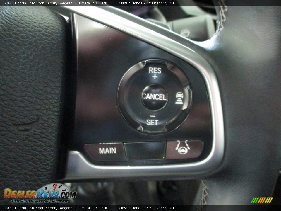 2020 Honda Civic Sport Sedan Aegean Blue Metallic / Black Photo #36