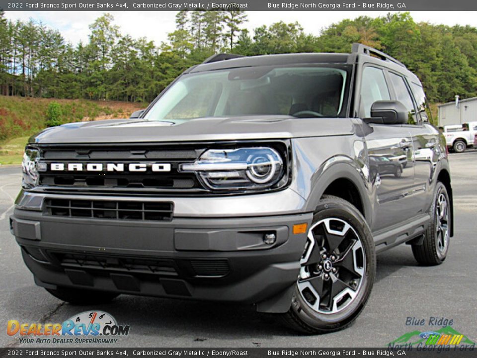 2022 Ford Bronco Sport Outer Banks 4x4 Carbonized Gray Metallic / Ebony/Roast Photo #1