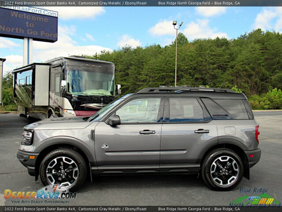 2022 Ford Bronco Sport Outer Banks 4x4 Carbonized Gray Metallic / Ebony/Roast Photo #2