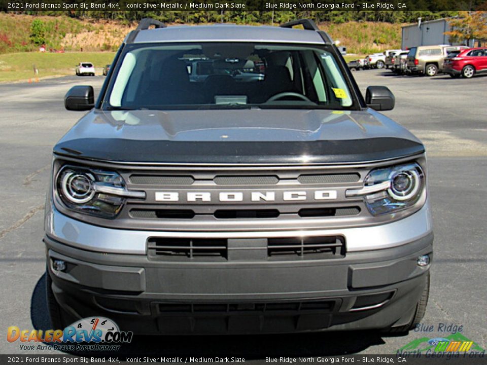 2021 Ford Bronco Sport Big Bend 4x4 Iconic Silver Metallic / Medium Dark Slate Photo #4