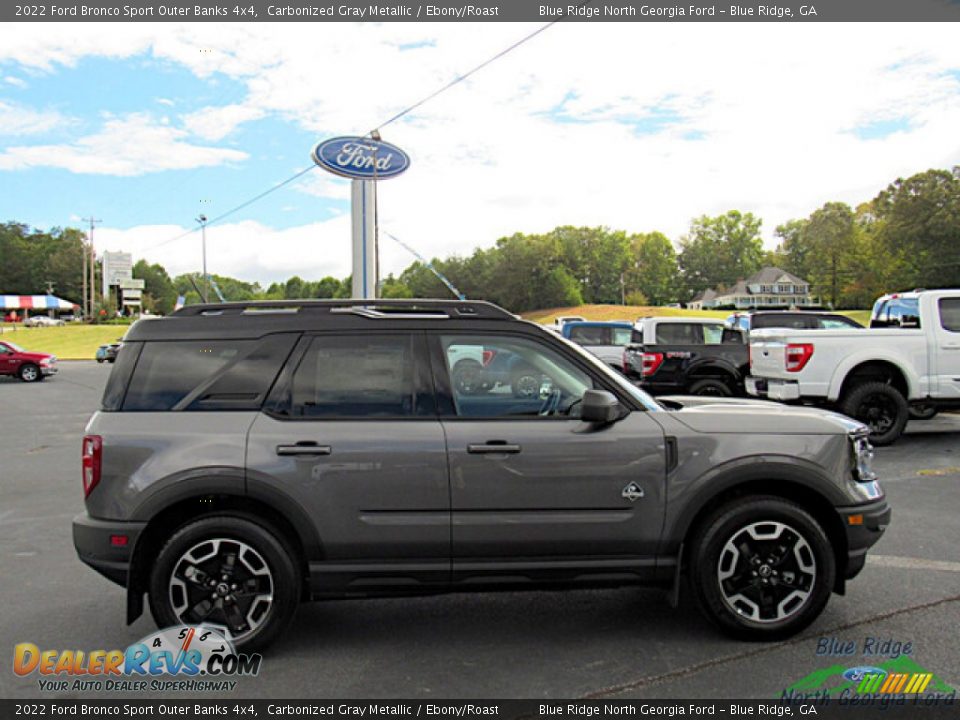 2022 Ford Bronco Sport Outer Banks 4x4 Carbonized Gray Metallic / Ebony/Roast Photo #6