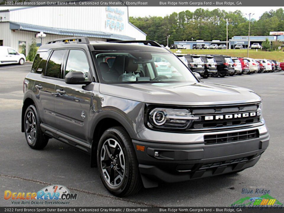 2022 Ford Bronco Sport Outer Banks 4x4 Carbonized Gray Metallic / Ebony/Roast Photo #7