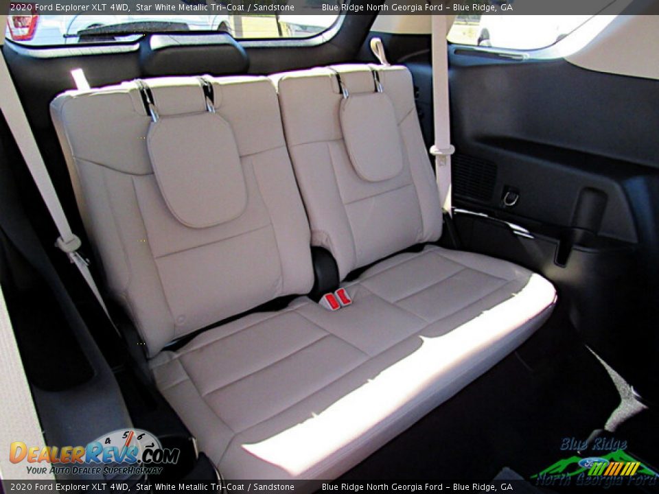 2020 Ford Explorer XLT 4WD Star White Metallic Tri-Coat / Sandstone Photo #14