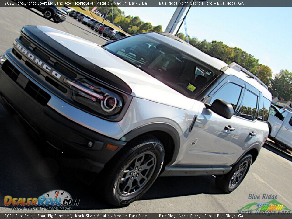 2021 Ford Bronco Sport Big Bend 4x4 Iconic Silver Metallic / Medium Dark Slate Photo #25