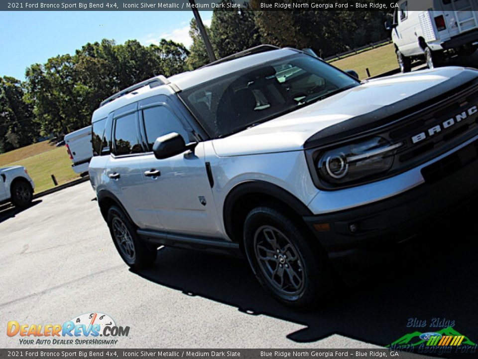 2021 Ford Bronco Sport Big Bend 4x4 Iconic Silver Metallic / Medium Dark Slate Photo #26