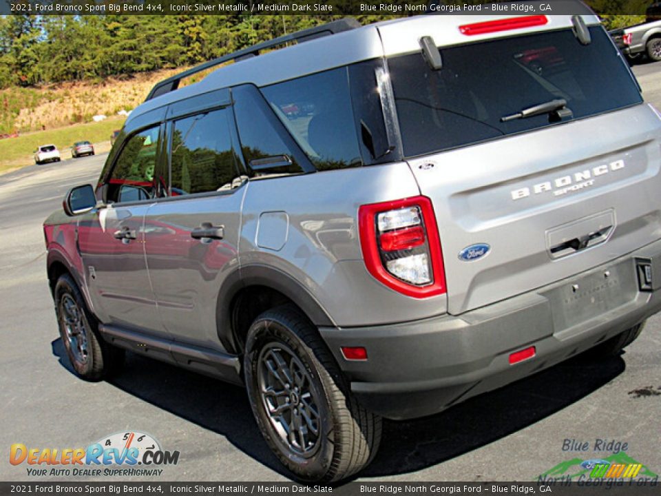 2021 Ford Bronco Sport Big Bend 4x4 Iconic Silver Metallic / Medium Dark Slate Photo #28