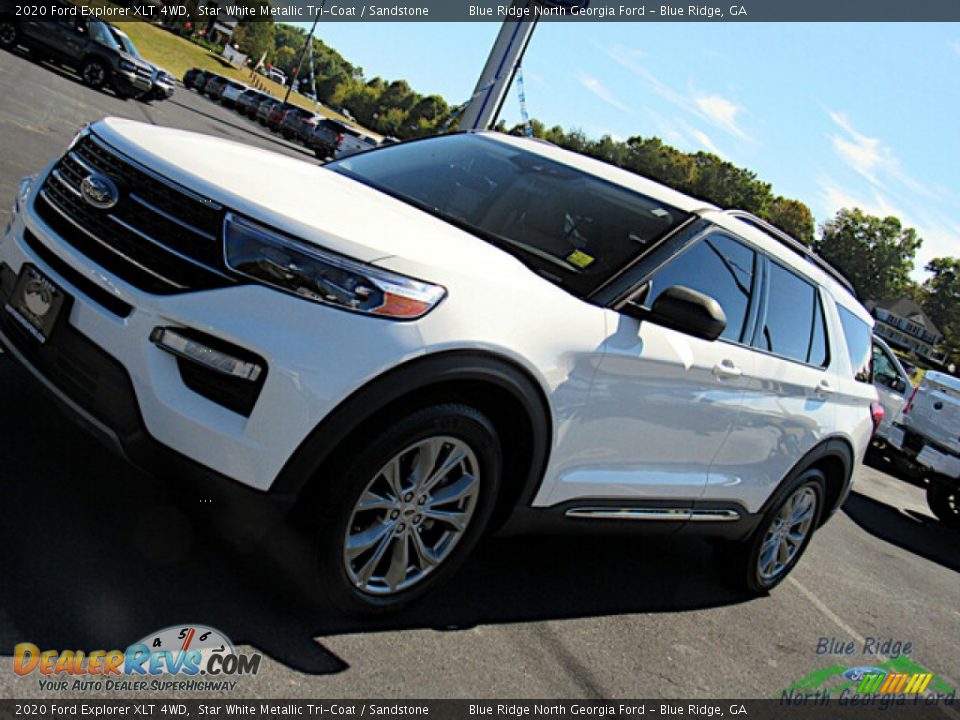 2020 Ford Explorer XLT 4WD Star White Metallic Tri-Coat / Sandstone Photo #29