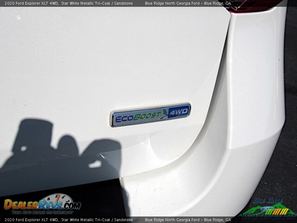 2020 Ford Explorer XLT 4WD Star White Metallic Tri-Coat / Sandstone Photo #34