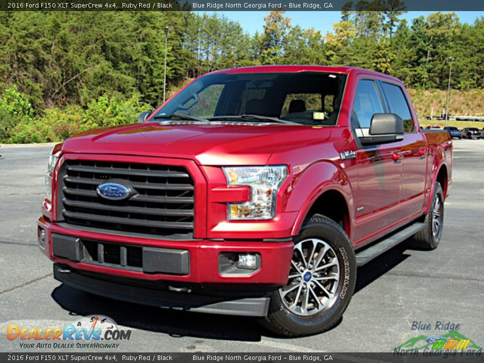 2016 Ford F150 XLT SuperCrew 4x4 Ruby Red / Black Photo #1