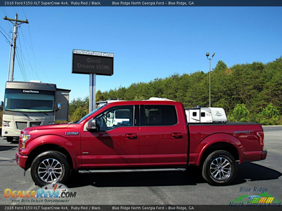 2016 Ford F150 XLT SuperCrew 4x4 Ruby Red / Black Photo #2