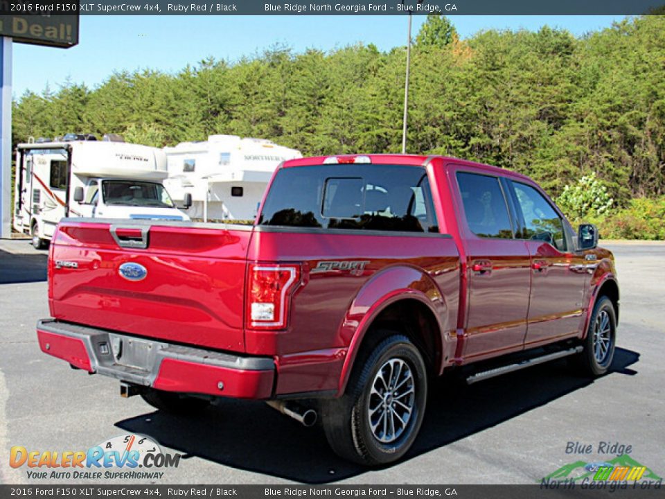 2016 Ford F150 XLT SuperCrew 4x4 Ruby Red / Black Photo #6