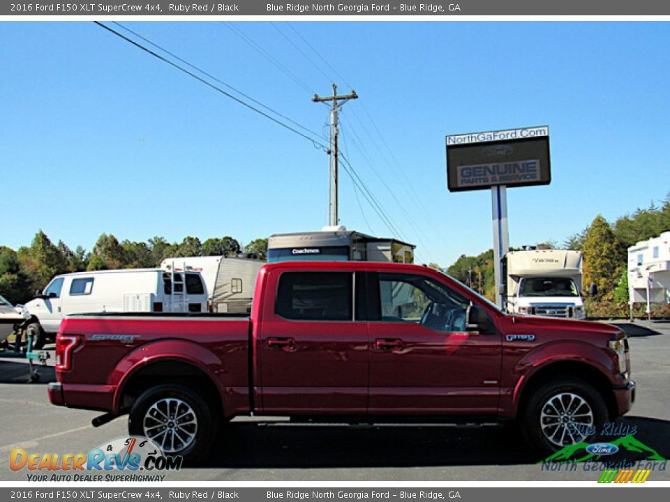 2016 Ford F150 XLT SuperCrew 4x4 Ruby Red / Black Photo #7