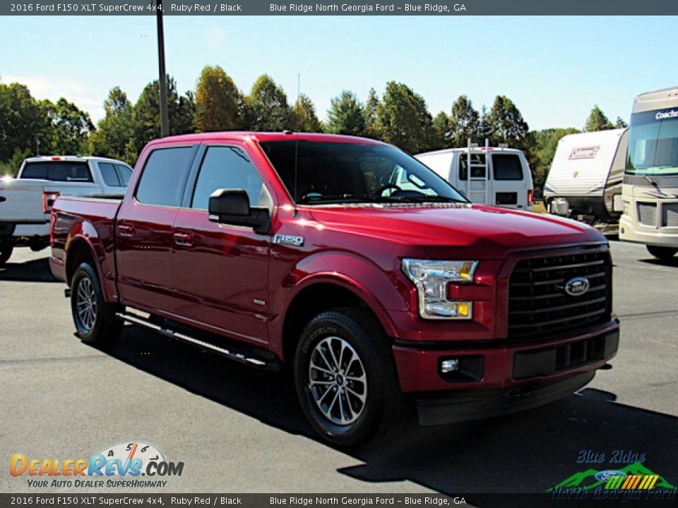 2016 Ford F150 XLT SuperCrew 4x4 Ruby Red / Black Photo #8