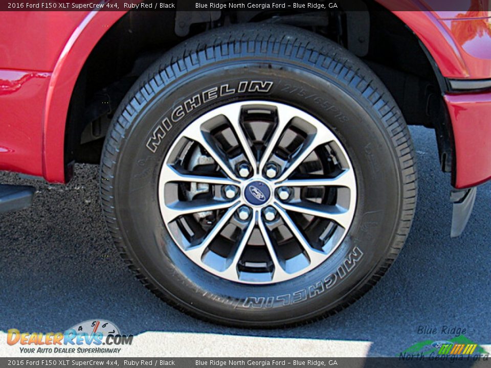 2016 Ford F150 XLT SuperCrew 4x4 Ruby Red / Black Photo #9