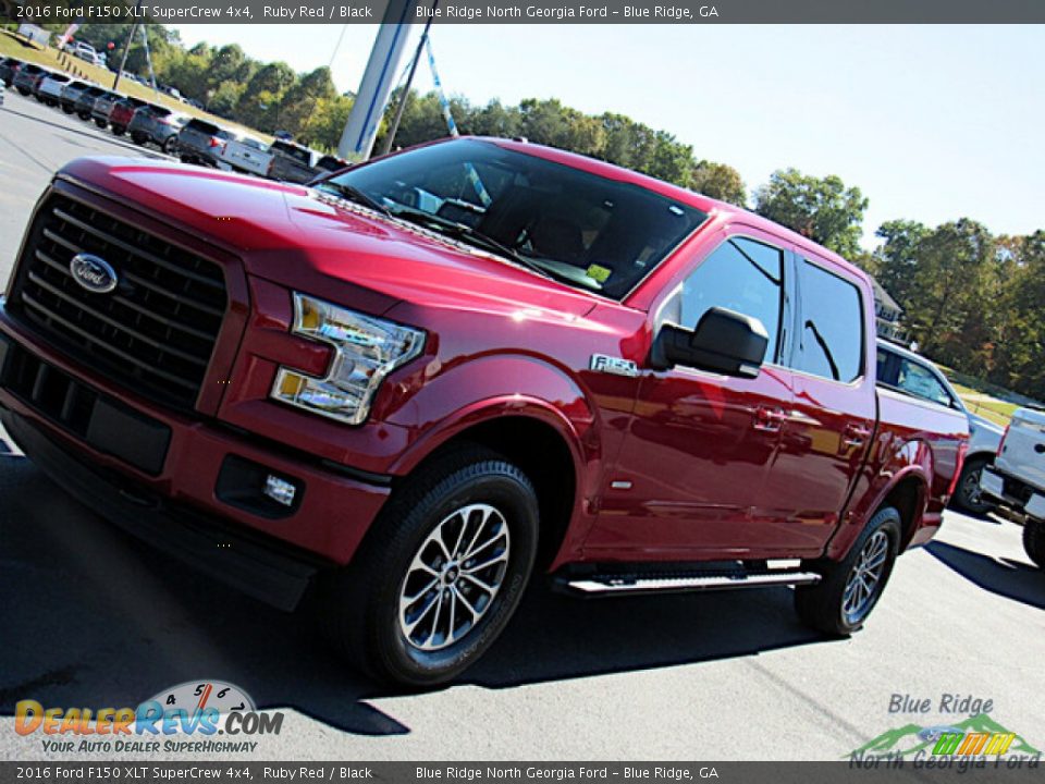 2016 Ford F150 XLT SuperCrew 4x4 Ruby Red / Black Photo #28