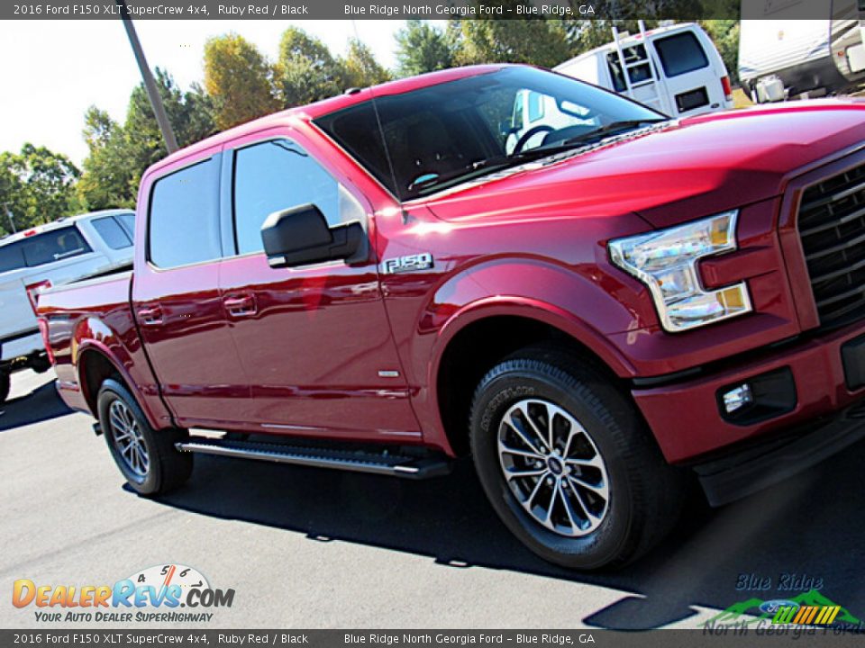 2016 Ford F150 XLT SuperCrew 4x4 Ruby Red / Black Photo #29