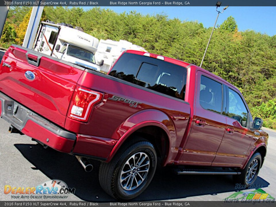 2016 Ford F150 XLT SuperCrew 4x4 Ruby Red / Black Photo #30