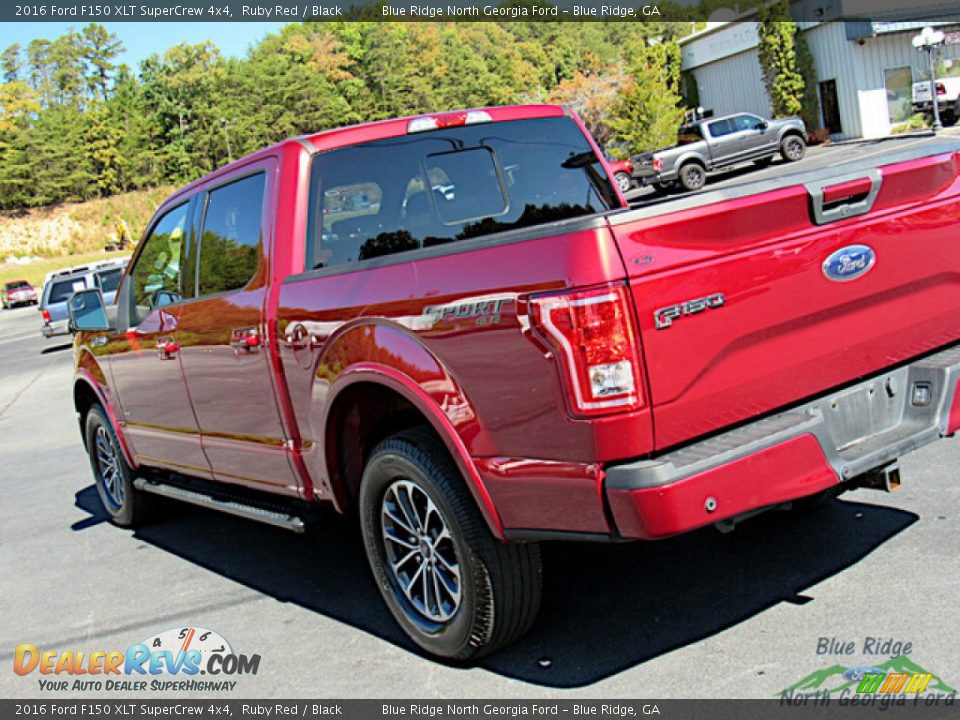 2016 Ford F150 XLT SuperCrew 4x4 Ruby Red / Black Photo #31