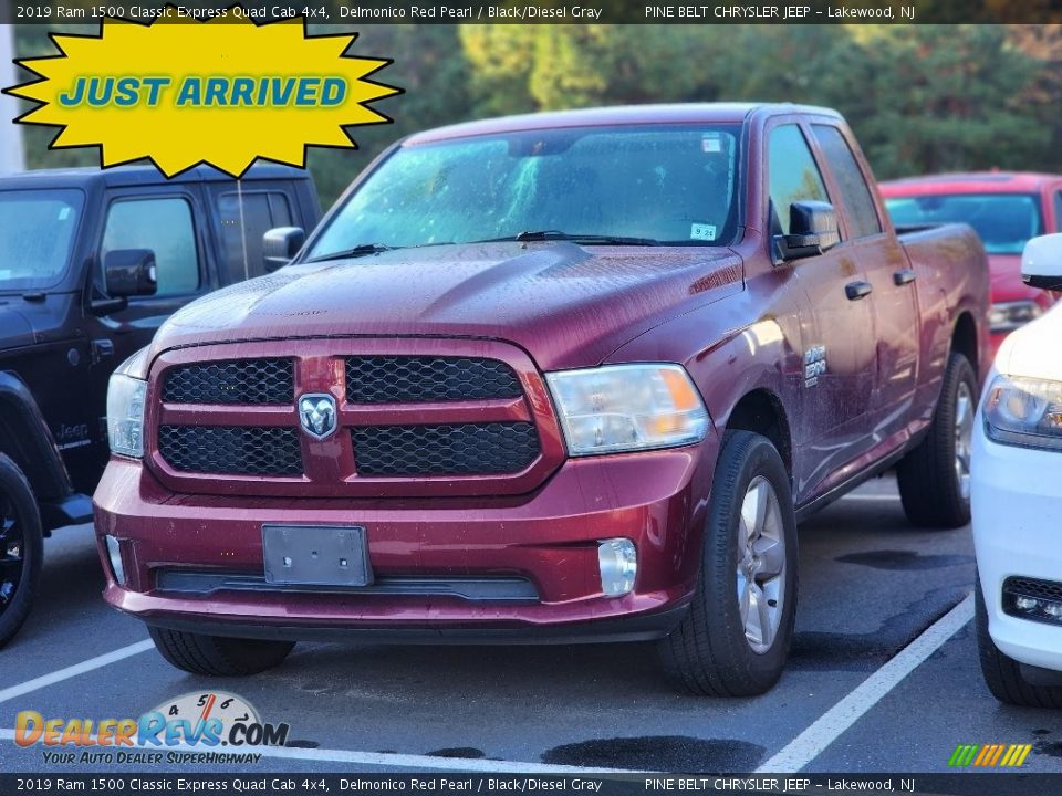 2019 Ram 1500 Classic Express Quad Cab 4x4 Delmonico Red Pearl / Black/Diesel Gray Photo #1