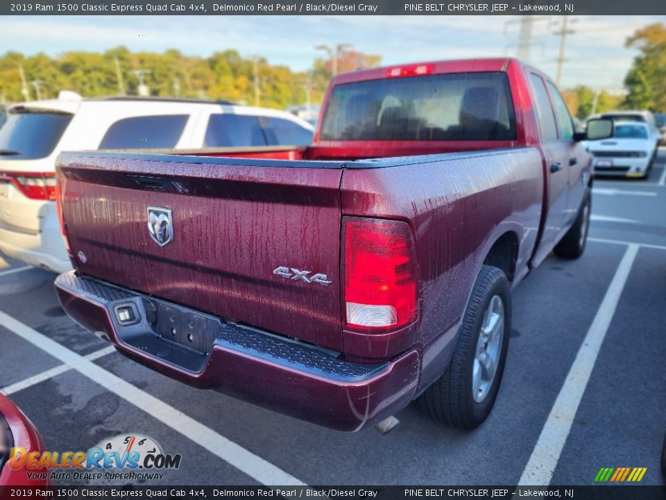 2019 Ram 1500 Classic Express Quad Cab 4x4 Delmonico Red Pearl / Black/Diesel Gray Photo #4