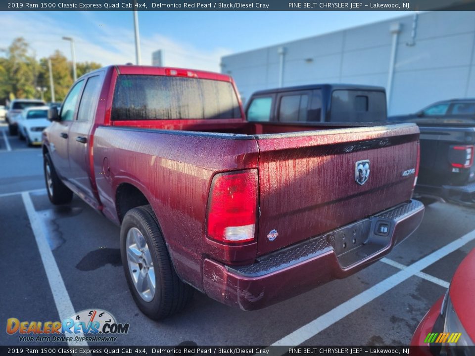 2019 Ram 1500 Classic Express Quad Cab 4x4 Delmonico Red Pearl / Black/Diesel Gray Photo #5